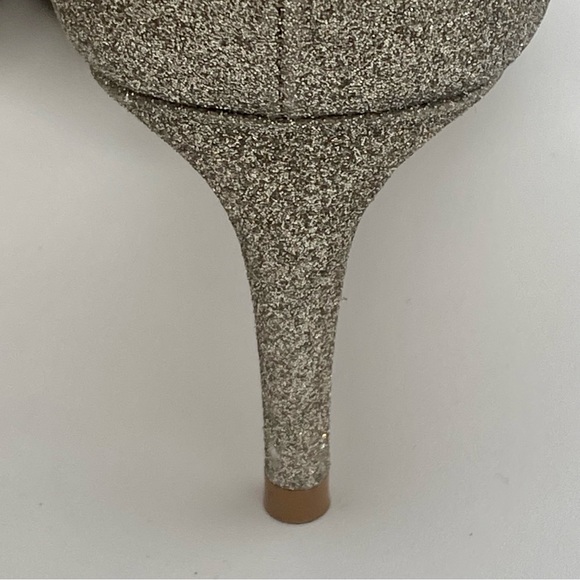 Jimmy Choo Annie Giltter 65mm Ankle Strap Glitter Heel, Size 37.5 - Picture 13 of 17